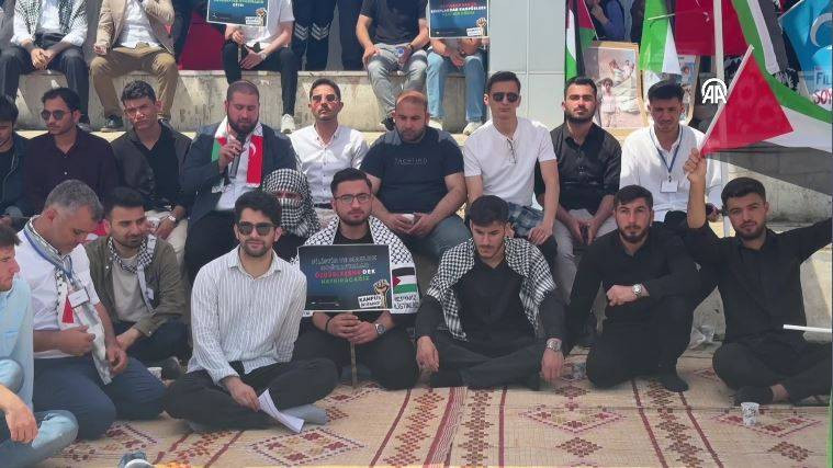 Üniversitelilerden Filistin'e destek - Resim: 21